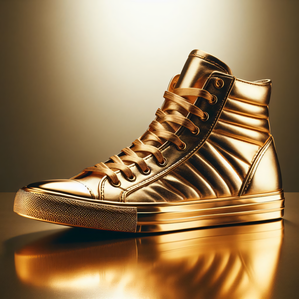 golden, sneaker